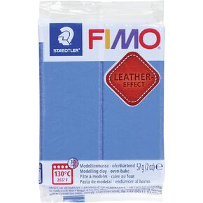Fimo Leather Effect Polymer Clay 2oz-Indigo Blue -f801-309