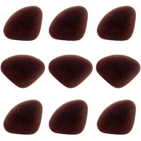 20 PCS البني تدفق سلامة أنف أنف أنف أنوف مثلث حيوان أنوف الكروشيه المحشوة مع غسالات لصنع دمية 30 ملم