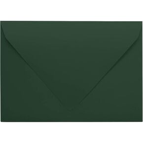 A7 Black Invitation Envelopes (5 1/4 x 7 1/4) Euro V-Flap 80 LBS Ideal for Weddings, Birthday, Invitations, Baby Shower,Greeting Cards -Packs & Colors Available