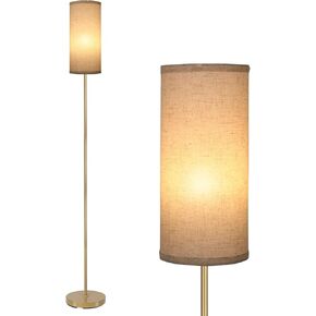 BoostArea Floor Lamps for Living Room, Modern Blue Floor Lamp, LED Corner Floor Lamp with Linen LampShade, Standing Lamp for Bedroom/Office/Study Room/Farmhouse(Bulb Not Included)