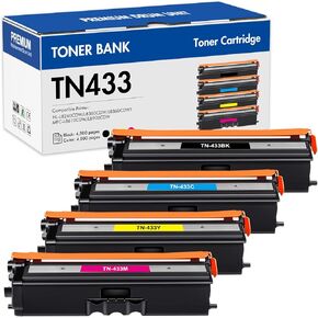 TN433 مجموعة خرطوشة الحبر مجموعة TN-433 MFC-L8900CDW بديل متوافق مع الأخ TN433 TN 433 TN431 لـ Brother MFC L8900CDW HL-L8360CDW HL-L8360CDWT HL-L8260CDW