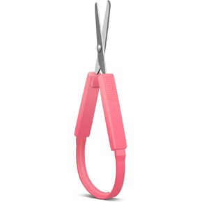 مقصات حلقة صغيرة 5 بوصة للأطفال ، والتصميم التكيفي ، ومقابض الضغط السهل المفتوحة (Red (1pcs))