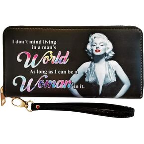 Midsouth Products Norma Jeane as Marilyn Wallet with Zipper - Twinkle, Multicolored
