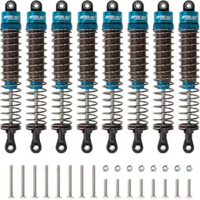 8Pcs Aluminum Oil Shocks Absorber Damper Set For Tamiya Bullhead Super Clod Buster Upgrade Parts