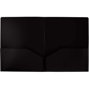 Luxpaper 9.5 "× 11.75" مجلدات بولي الثقيلة | جيبان | أسود | 0.23 مم | 25 كتي