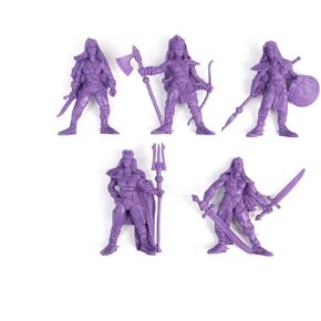 Epic Warrior Women Minifigure Set - 1/32 DND RPG DMS ، تحت عنوان لجمع والرسم ، إعادة تشريع معركة الخيال التاريخية