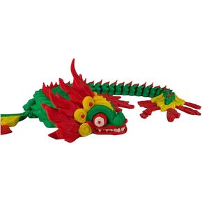3dcentral.ca تمثال quetzalcoatl المفصلي - لعبة مكتب متحرك لتخفيف الإجهاد ، التركيز ، القلق ، ADHD - الأداة الحسية القابلة للتحصيل للمراهقين والبالغين - طباعة ثلاثية الأبعاد في كندا