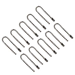 yokive 10 pcs ball chain ، سلك مفاتيح امتداد حبة مع موصل ملحقات الإكسسوارات صنع ، رائع للفن ، المصنوع يدويًا ، DIY (أسود ، 3.94 بوصة)