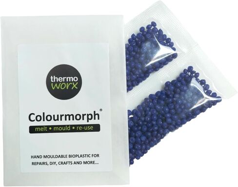 Thermoworx Colourmorph. Hand mouldable Multi-use thermoplastic. Melt, Mould and Reuse. (White) in Kuwait