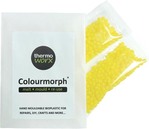 Thermoworx Colourmorph. Hand mouldable Multi-use thermoplastic. Melt, Mould and Reuse. (White) in Saudi Arabia