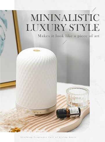 موزع روائح الزيوت العطرية، 180 مل من الزجاج بالموجات فوق الصوتية للزيوت العطرية في غرفة كبيرة، مؤقت إيقاف تلقائي للضوء الليلي كهدية للمنزل والمكتب وغرفة النوم in Kuwait