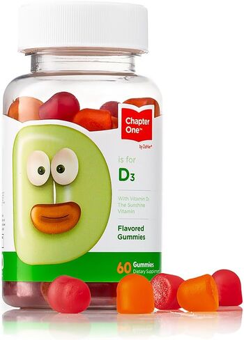 Zahler - Chapter One Vitamin D 3 1000 IU Gummies (120 Flavored Gummies) - Certified Kosher Chewable Vitamin D3 Gummies for Kids & Adults - VIT D3 Supplements - Made in USA Vitamin D Gummies in Saudi Arabia
