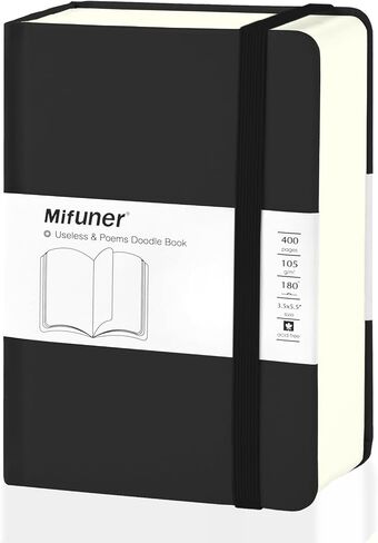 Mix Media Pad ، 3.5 "x5.5" Small Grapcover Leather Art Sketchbook ، 105 GSM 200 Sheets/400 Pages Acid Free Artistic Painting Drawing Paper ، Pocket Journal Notebook. تارو الأرجواني in Kuwait