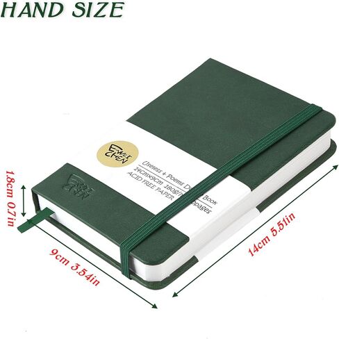 Mix Media Pad,3.5"x5.5" Small Hardcover Leather Art Sketchbook,60 Sheets(112lb/180gsm) Heavyweight Acid Free Artistic Painting Drawing Sketching Paper, Handy Pocket Journal Sketchbook.Black in Kuwait