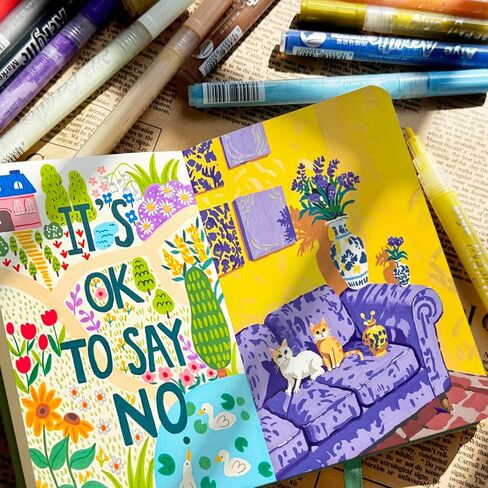 Mix Media Pad,3.5"x5.5" Small Hardcover Leather Art Sketchbook,60 Sheets(112lb/180gsm) Heavyweight Acid Free Artistic Painting Drawing Sketching Paper, Handy Pocket Journal Sketchbook.Black in Kuwait