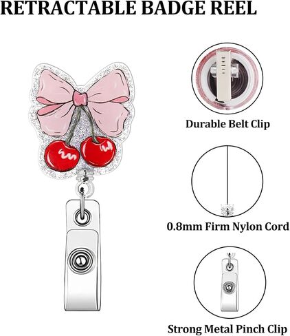 Yellow Sunflower Badge Clip Cute Funny Badge Reels Retractable Name Badge Reel Glitter Badge Clip Spring Summer Retractable Badge Holders ID Badge Reel for Nurse Doctor Student Office Gifts in Kuwait