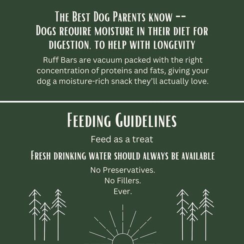 RUFF BAR Dog Treats, Pork Dog Training Treats, High Protein Bars for Dogs, Energy Snack for Dogs, Natural Dog Treat with Grass Fed Meat, Hormone & Antibiotic Free, Individually Wrapped, 28 g, 5 Pack in Saudi Arabia