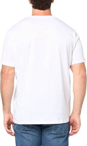 Armani Exchange Men's Regular Fit Cotton Ax Square Logo Tee in Saudi Arabia