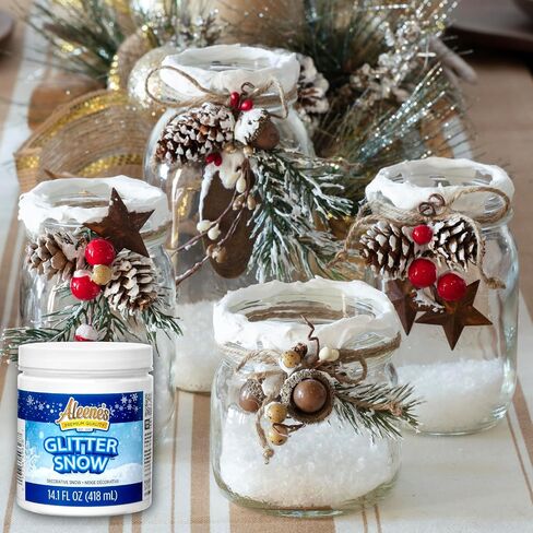 Aleene's Glitter Snow Glue, Fake Snow Effect with Sparkling Finish, Ideal for All Decor Crafts, 14 oz in Kuwait