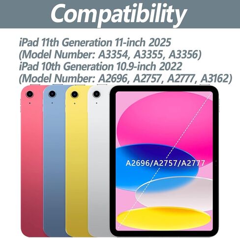 حافظة لوحة مفاتيح لجهاز iPad الجيل العاشر 2022 مقاس 10.9 بوصة - حافظة iPad الجيل العاشر مع لوحة مفاتيح - لوحة مفاتيح بلوتوث لاسلكية قابلة للفصل - غطاء فوليو ذكي مع حامل أقلام، أرجواني in Kuwait