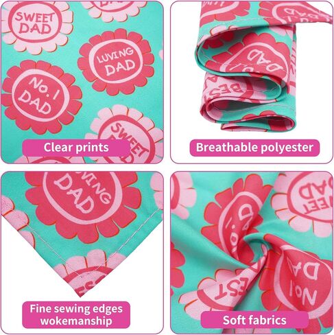 Spring Dog Bandanas Bulk 30 Pcs Adjustable Flowers Dog Bandanas for Small Medium Dogs Breed 25 Inch Spring Scarves Grooming M in Kuwait