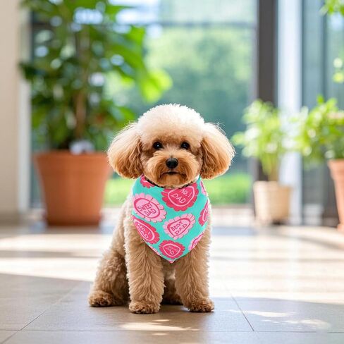 Spring Dog Bandanas Bulk 30 Pcs Adjustable Flowers Dog Bandanas for Small Medium Dogs Breed 25 Inch Spring Scarves Grooming M in Kuwait