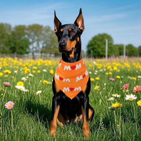 Spring Dog Bandanas Bulk 30 Pcs Adjustable Flowers Dog Bandanas for Small Medium Dogs Breed 25 Inch Spring Scarves Grooming M in Kuwait