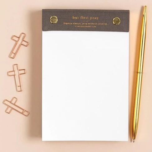 But First Pray Desktop Notepad, Prayer Gratitude Journal Note Pad, Cute Notepads, Bible Study Supplies for Women, Bible Journaling Supplies, Religious Christian Gifts for Women in Kuwait