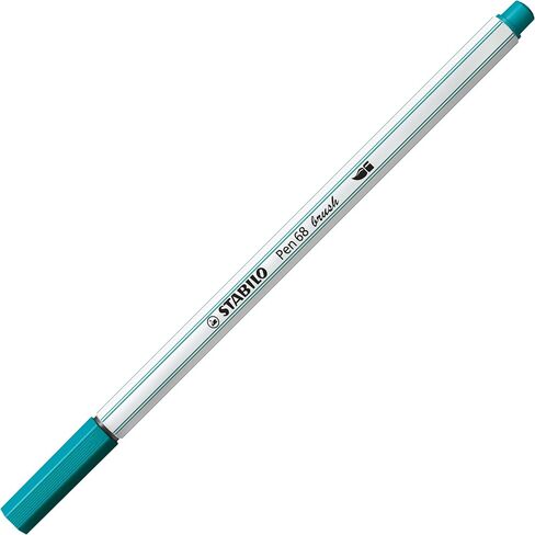 STABILO Pen 68 Brush Marker, Turquoise in Saudi Arabia