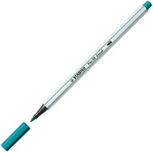 STABILO Pen 68 Brush Marker, Turquoise in Saudi Arabia