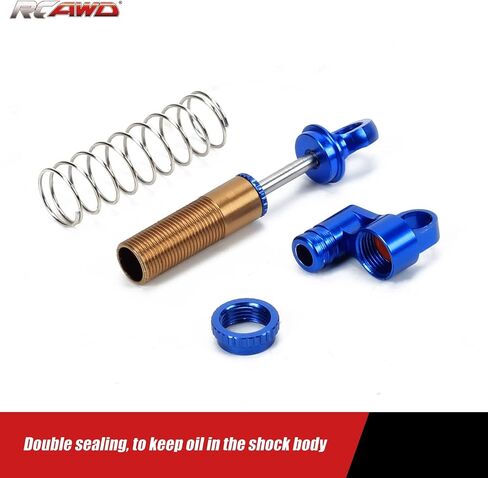 RCAWD Shock Absorber for 1/24 ECX Barrage & FTX & RGT Crawler Upgrades Parts, 40mm Front Rear RC Shocks Damper with Softer Spring, for #ECX203003, #FTX8851 Blue in Saudi Arabia