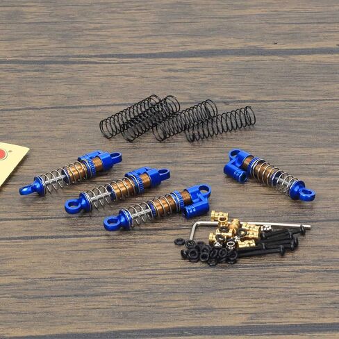 RCAWD Shock Absorber for 1/24 ECX Barrage & FTX & RGT Crawler Upgrades Parts, 40mm Front Rear RC Shocks Damper with Softer Spring, for #ECX203003, #FTX8851 Blue in Saudi Arabia