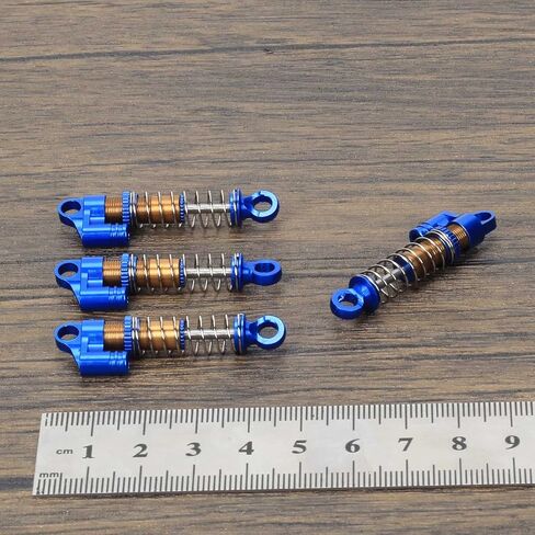 RCAWD Shock Absorber for 1/24 ECX Barrage & FTX & RGT Crawler Upgrades Parts, 40mm Front Rear RC Shocks Damper with Softer Spring, for #ECX203003, #FTX8851 Blue in Saudi Arabia