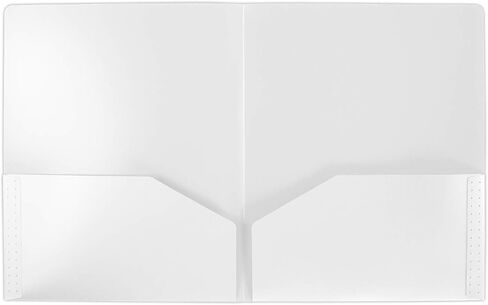 LUXPaper 9.5" x 11.75" Heavy Duty Poly Folders | Two Pocket | Black | 0.23 MM | 25 Qty in Saudi Arabia