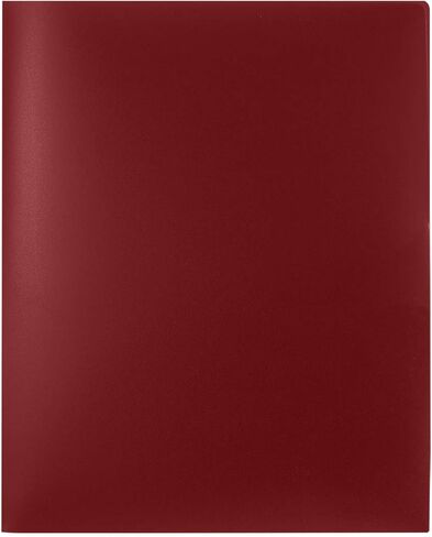 LUXPaper 9.5" x 11.75" Heavy Duty Poly Folders | Two Pocket | Black | 0.23 MM | 25 Qty in Saudi Arabia