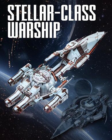 Piececool 3D Metal Puzzles for Adult, Three-Body Blue Space Starship Metal Model Kit, DIY Spaceship Creative Building Set Crafts for Adults to Build Hobby Home Decoration Best Gifts in Kuwait