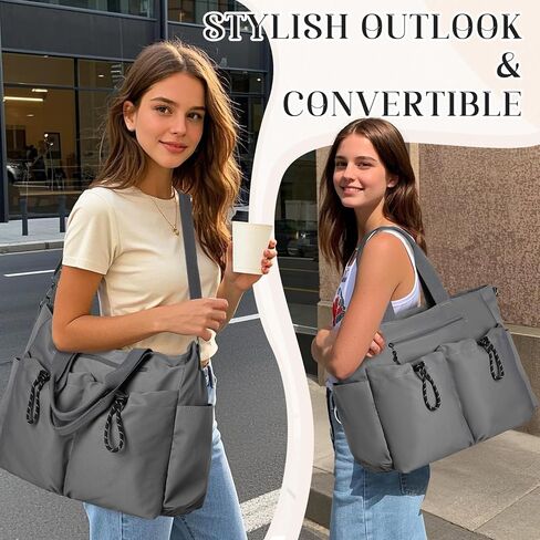 VX VONXURY Tote Bag for Women Crossbody Bag with Multi Pockets Work Bag for Large Women Handbag For Travel Daily Gym in Kuwait