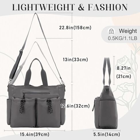 VX VONXURY Tote Bag for Women Crossbody Bag with Multi Pockets Work Bag for Large Women Handbag For Travel Daily Gym in Kuwait