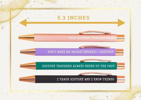 هدايا مدرس تاريخ Innobeta ، مجموعة قلم في نقطة 4 ، هدايا مضحكة في أسبوع تقدير المعلم ، عيد ميلاد ، عيد الميلاد - بارد in Kuwait