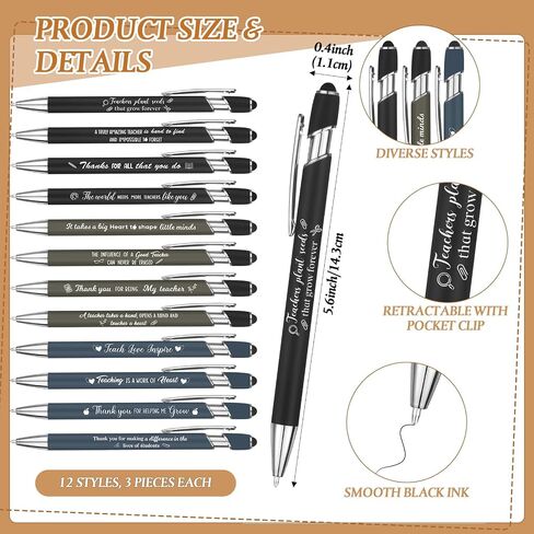 cholemy 108 PCS Teacher Steary Notes and Pens Pensiation Homizations bulk pencil pencil pency self lespads points pens شكرا لك منصات مذكرة للمعلمين اللوازم المدرسية للمعلمين in Kuwait