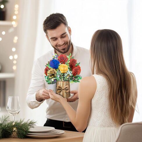 Violet Big Pop Up Cards, 13 inch Paper Flower Bouquet Greeting Cards with Blank Note Card & Envelope, ideal gift for celebrating Love, Holiday, Birthday, Anniversary, Mother's Day, Housewarming in Kuwait