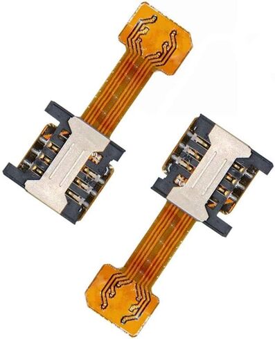 Dual SIM Card Nano SD Adapter(2 Pcs) for Samsung Huawei Xiaomi Lenovo,Ultra-slim Gold SIM Extender for Android Smartphone in Kuwait