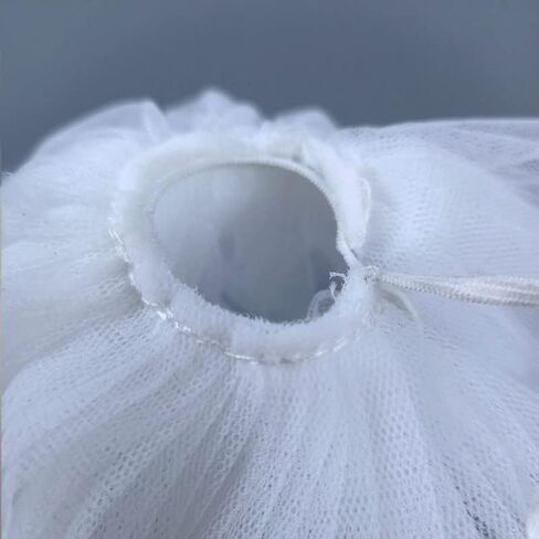 2pcs/lot Fashion Petticoat for 11.5" 1/6 Doll Slip Wedding Dress Underskirt Clothes Outfits 1/6 BJD Dollhouse Accessories (Long, White) in Kuwait