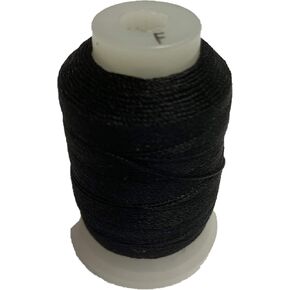 SSCC Black Silk Spool/Silk Cord/Beading Cord/Size F / 140yds / /100% Silk Thread/Jewelry Making/Tassel-Making/Embroidery-Making