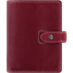 منظم Filofax Malden ، حجم الجيب ، بورجوندي-عن طريق اللمس ، جلد الجاموس الكامل ، ست حلقات ، مذكرات تقويم كريم من القطن لمدة أسبوع إلى آخر ، متعدد اللغات ، 2025 (C021705-25)