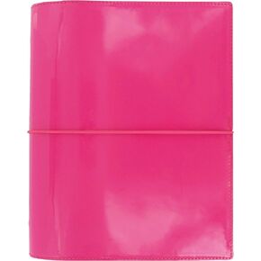 منظم براءات الاختراع Domino Filofax ، حجم A5 ، الوردي الساخن-اللمعان العالي ، المعاصر ، ست حلقات ، مذكرات تقويم أسبوعية ، متعددة اللغات ، 2025 (C022482-25)