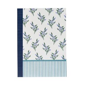Erin Condren Productivity Graph B6 Notebook, Portable Productivity Traveler's Notebook, Lightweight Japanese-Style Paper, Soft Linen Texture Lilacs Cover Design