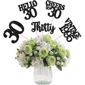 15pcs سعيد 50 عيد ميلاد العصي المركزية Hello 50 Vintage 1975 Table Flower Centerpces Sticks Fifty Hutter