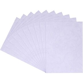Meccanixity 50pcs A4 8-1/2 × 11.5 بوصة تغطي ربط الحرف ورقة الحبوب من الجلد غير محصورة لتقارير الأعمال ، أبيض
