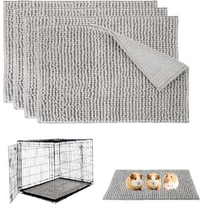 JMIATry 4pcs غينيا خنزير الصوف بطانات القفص 16 × 24 بوصة رمادي غينيا خنزير خنازير رمادية موسى غينيا خنزير تبول منصات غينيا غينيا خنازير بطانية غينيا الخنزير للحيوانات الصغيرة الهامستر الأرنب الأرنب